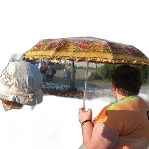 umbrella, staff, hat, mask transparent PNG cut-out