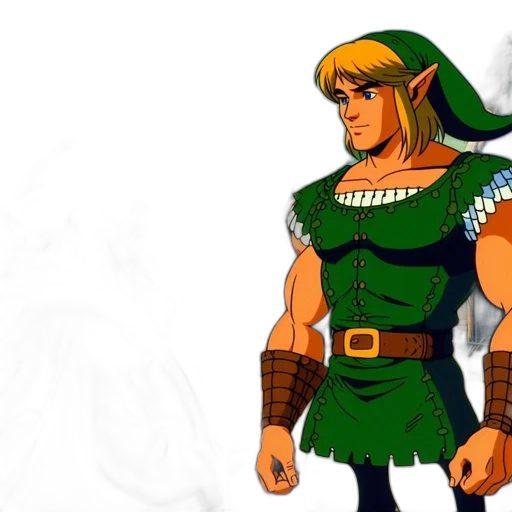 sword, concept art, pixel art, fantasy art, comic book art, green, earth tones, elderly transparent PNG cut-out