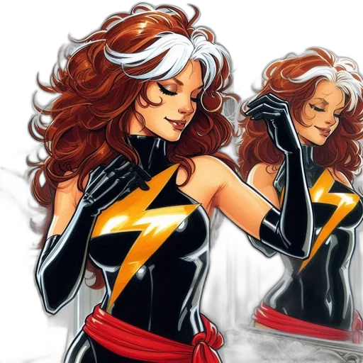 comic book art, concept art, cartoon, fantasy art, female, character, reddish-brown, hair transparent PNG cut-out