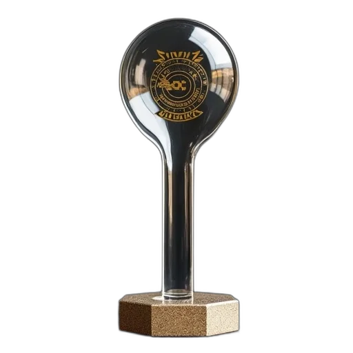 staff, crown, clear, award, gold, logo, two, metal transparent PNG cut-out
