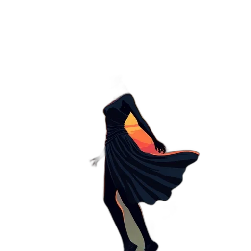 shoes, creature, dress, hat, concept art, pixel art, watercolor, comic book art transparent PNG cut-out