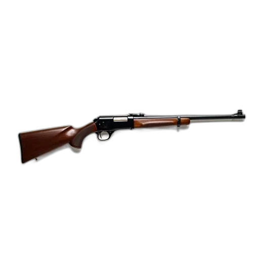weapon, black, rifle, wooden, stock, silver, barrel, displayed transparent PNG cut-out