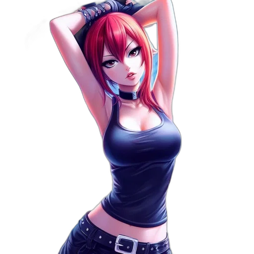 dress, robot, staff, weapon, anime, fantasy art, concept art, pixel art transparent PNG cut-out