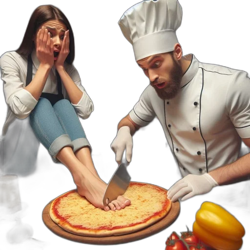 food, shoes, photorealistic, concept art, oil painting, 3d render, fire, man transparent PNG cut-out