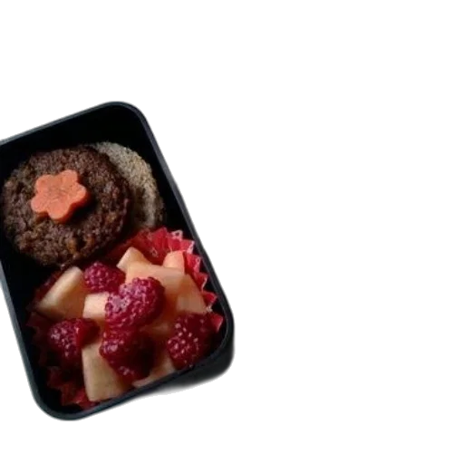 food, bento, box, meal, burger, fruit, omelette, cheese transparent PNG cut-out