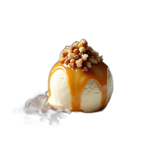 food, crown, close-up, dessert, dish, scoop, ice, cream transparent PNG cut-out