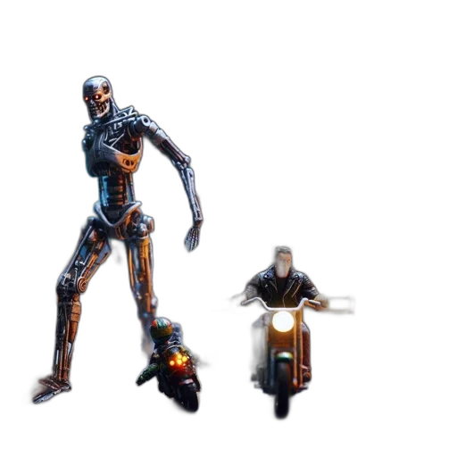 robot, weapon, concept art, pixel art, 3d render, cyberpunk, dark, ominous transparent PNG cut-out