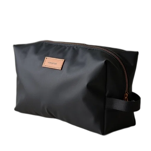 dark, norther, toiletry, bag transparent PNG cut-out