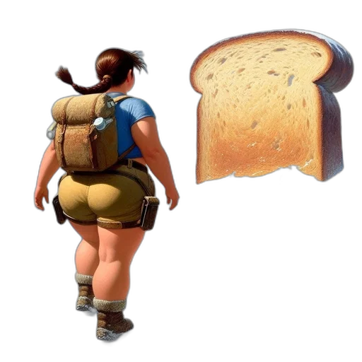 food, jacket, animal, dress, concept art, 3d render, photorealistic, woman transparent PNG cut-out