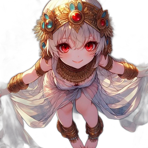 crown, dragon, staff, dress, fantasy art, anime, concept art, pixel art transparent PNG cut-out