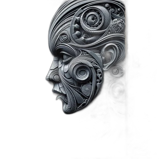 mask, face, jewelry, crown, fantasy art, photorealistic, concept art, 3d render transparent PNG cut-out
