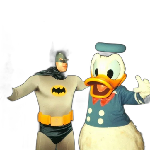 concept art, 3d render, comic book art, cartoon, underwater, two, icons, batman transparent PNG cut-out