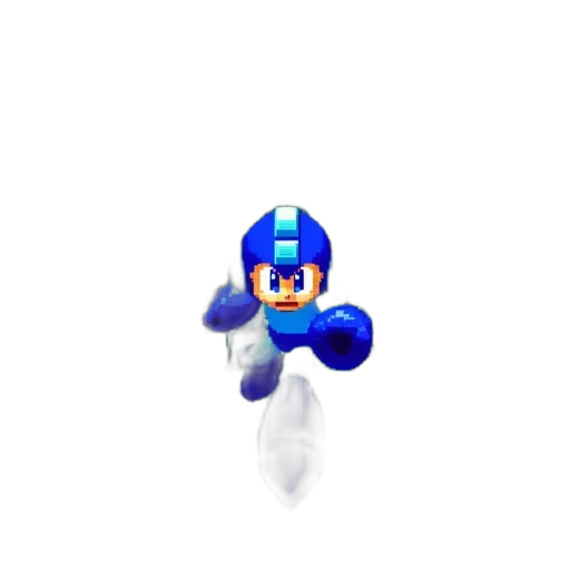robot, weapon, creature, mask, pixel art, 3d render, concept art, vaporwave transparent PNG cut-out