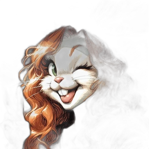 mask, face, hair, animal, photorealistic, fantasy art, concept art, watercolor transparent PNG cut-out
