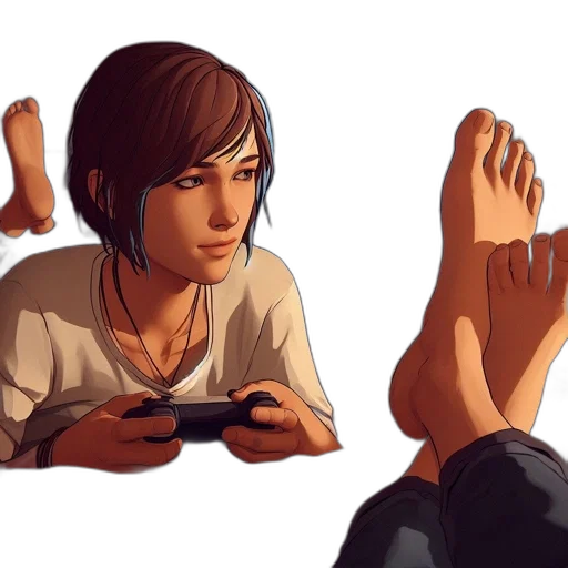 shoes, concept art, photorealistic, pixel art, 3d render, fire, young, woman transparent PNG cut-out