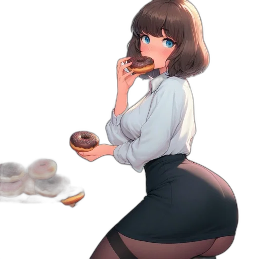 food, dress, staff, robot, anime, concept art, pixel art, cartoon transparent PNG cut-out