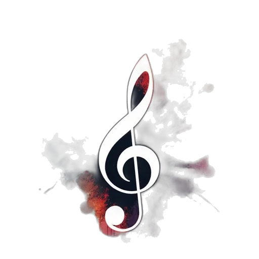 staff, fantasy art, watercolor, concept art, photorealistic, music, text, logo transparent PNG cut-out