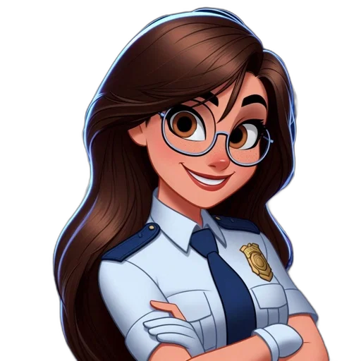 staff, cartoon, comic book art, concept art, anime, animated, female, character transparent PNG cut-out