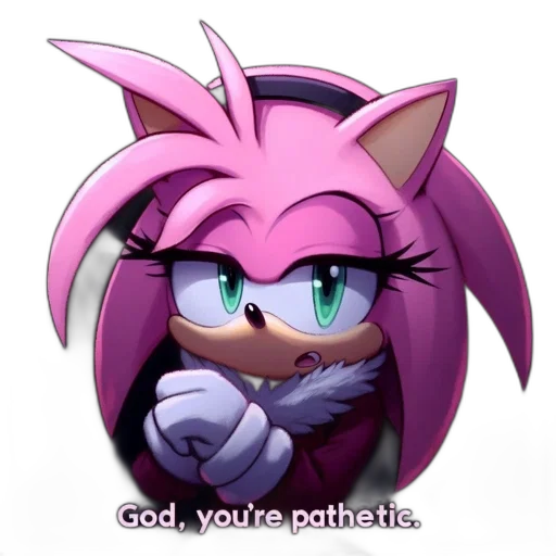 vaporwave, 3d render, anime, pixel art, animated, pink, hedgehog, expressive transparent PNG cut-out