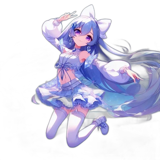 dress, creature, staff, robot transparent PNG cut-out
