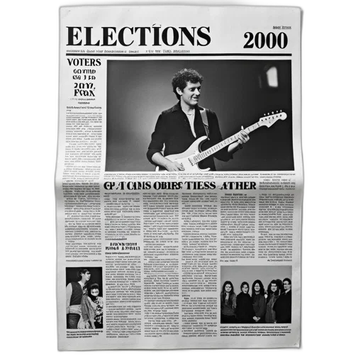 black, white, newspaper, page, various, articles, images, top transparent PNG cut-out