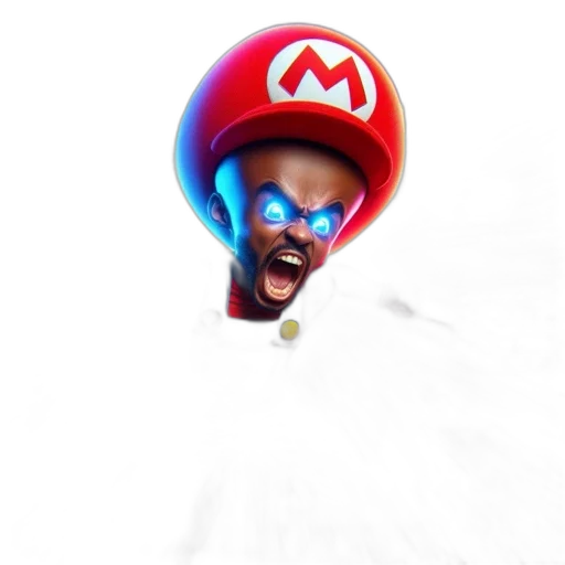 mask, hat, face, creature, concept art, 3d render, photorealistic, pixel art transparent PNG cut-out
