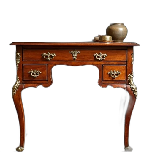 furniture, jewelry, staff, crown, photorealistic, vintage, wooden, desk transparent PNG cut-out