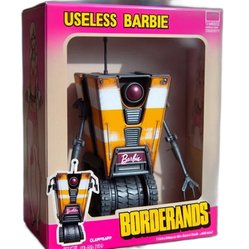 robot, image, displays, pink, toy, box, useless, barbie transparent PNG cut-out