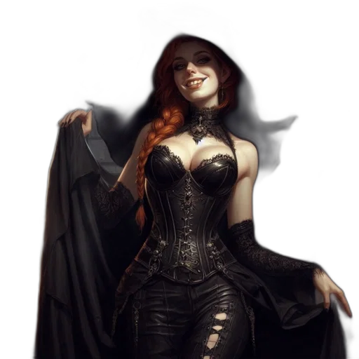 dress, fantasy art, concept art, comic book art transparent PNG cut-out
