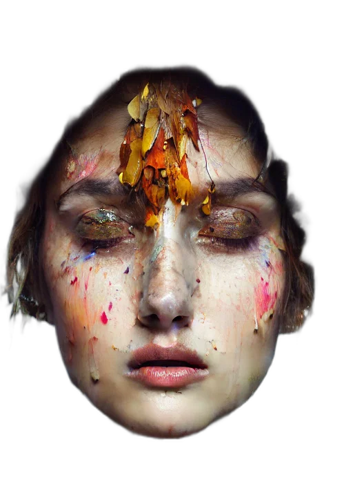 face, crown, mask, jewelry transparent PNG cut-out