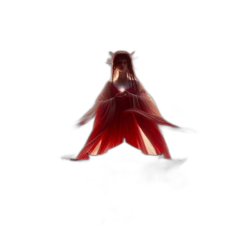 dress, crown, creature, hair, concept art, pixel art, 3d render, fantasy art transparent PNG cut-out