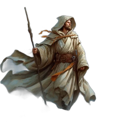 staff, sword, weapon, concept art, fantasy art, photorealistic, pixel art, earth tones transparent PNG cut-out