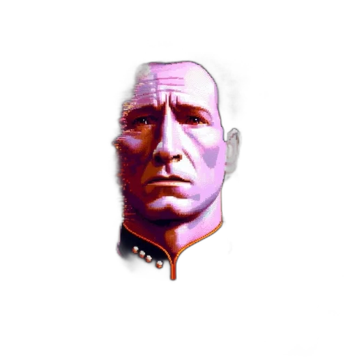 face, mask, robot, creature, 3d render, photorealistic, vaporwave, concept art transparent PNG cut-out