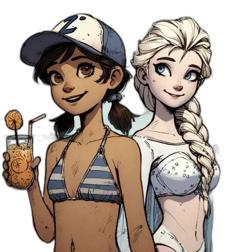 concept art, cartoon, comic book art, pixel art, underwater, beach, blue, pastel transparent PNG cut-out