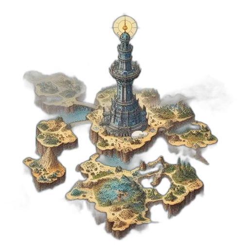 crown, jewelry, furniture, staff, concept art, fantasy art, 3d render, watercolor transparent PNG cut-out