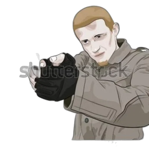 jacket, weapon, staff, sword, concept art, cartoon, photorealistic, comic book art transparent PNG cut-out