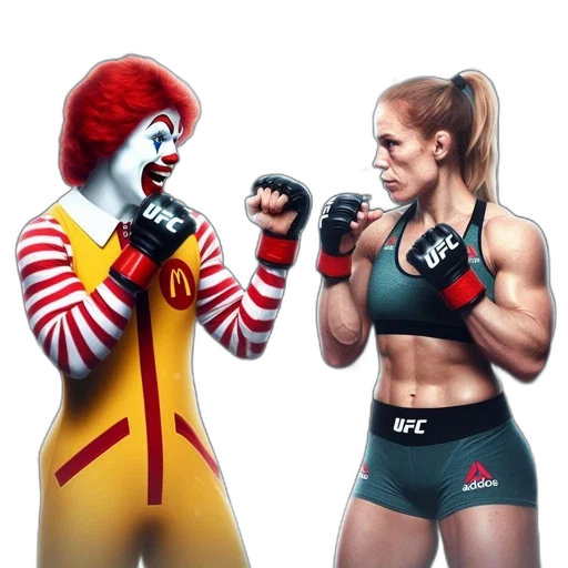 concept art, comic book art, photorealistic, cartoon, amusing, image, features, ronald transparent PNG cut-out