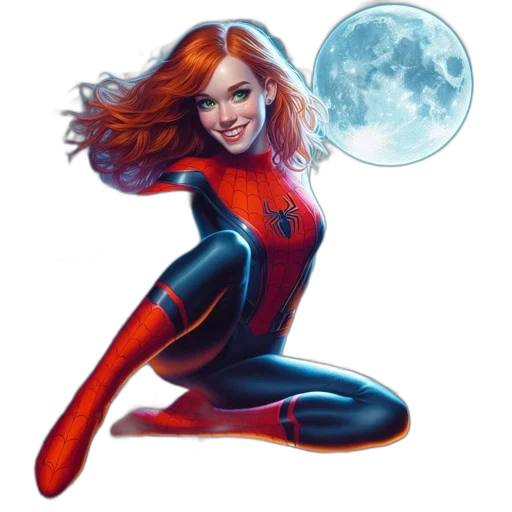 hair, comic book art, concept art, fantasy art, cartoon, woman, dressed, like transparent PNG cut-out
