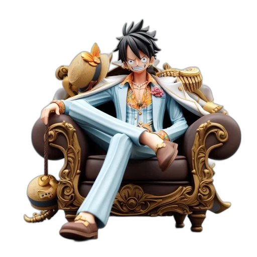 furniture, 3d render, concept art, cartoon, fantasy art, animated, figure, sporting transparent PNG cut-out