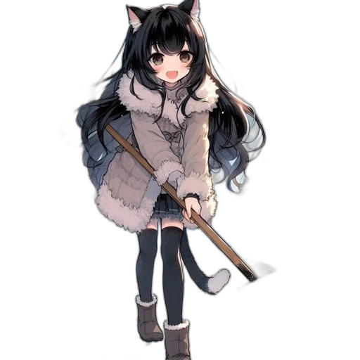 staff, weapon, sword, animal, fantasy art, anime, concept art, pixel art transparent PNG cut-out