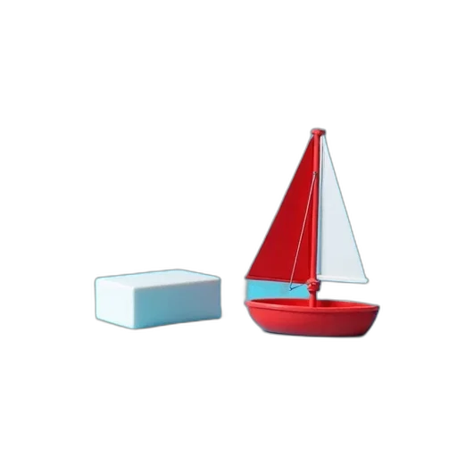 furniture, 3d render, concept art, pixel art, photorealistic, underwater, blue, red transparent PNG cut-out