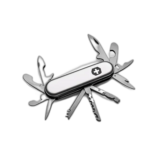 jewelry, weapon, staff, furniture, 3d render, silver, swiss, army transparent PNG cut-out