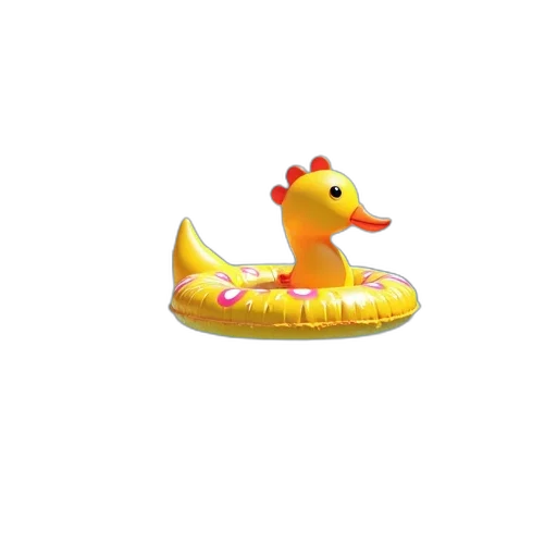 animal, hat, creature, crown, 3d render, underwater, swim, center transparent PNG cut-out