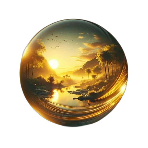 jewelry, photorealistic, fantasy art, oil painting, concept art, sunset, outer space, underwater transparent PNG cut-out