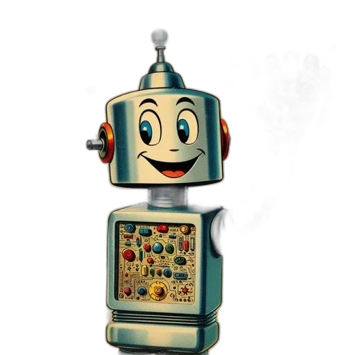 robot, staff, jewelry, weapon, 3d render, concept art, cartoon, playful transparent PNG cut-out