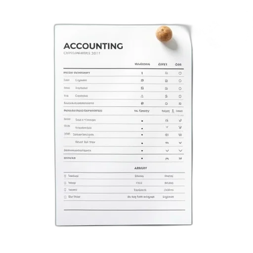 sample, accounting, template transparent PNG cut-out