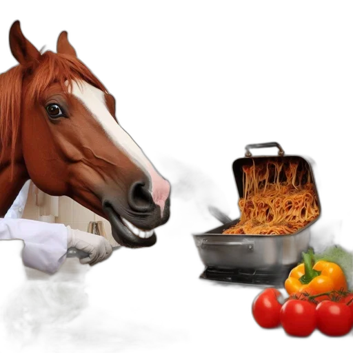food, animal, photorealistic, 3d render, concept art, fire, amusing, illustration transparent PNG cut-out