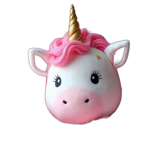 hat, crown, animal, 3d render, photorealistic, concept art, pink, unicorn transparent PNG cut-out