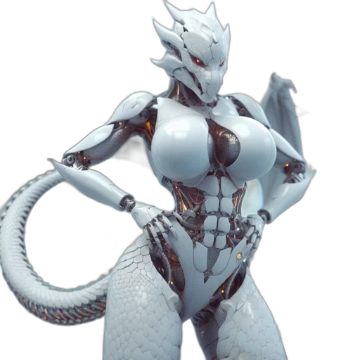 robot, dragon, concept art, 3d render, fantasy art, comic book art, futuristic, metallic transparent PNG cut-out