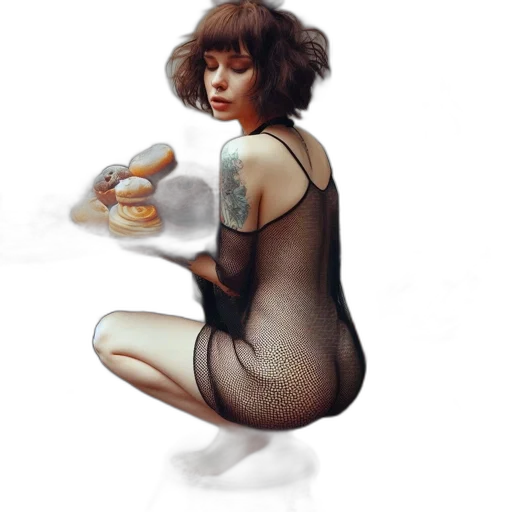 dress, concept art, photorealistic, fantasy art, pixel art, fire, fog, outer space transparent PNG cut-out
